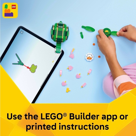 LEGO 3 in 1 Turtle with a Water Lily Flower, Chameleon, Frog NWT - Picture 6 of 6